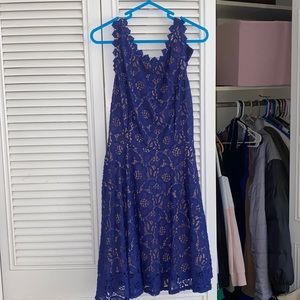 Blue lace dress only worn once!